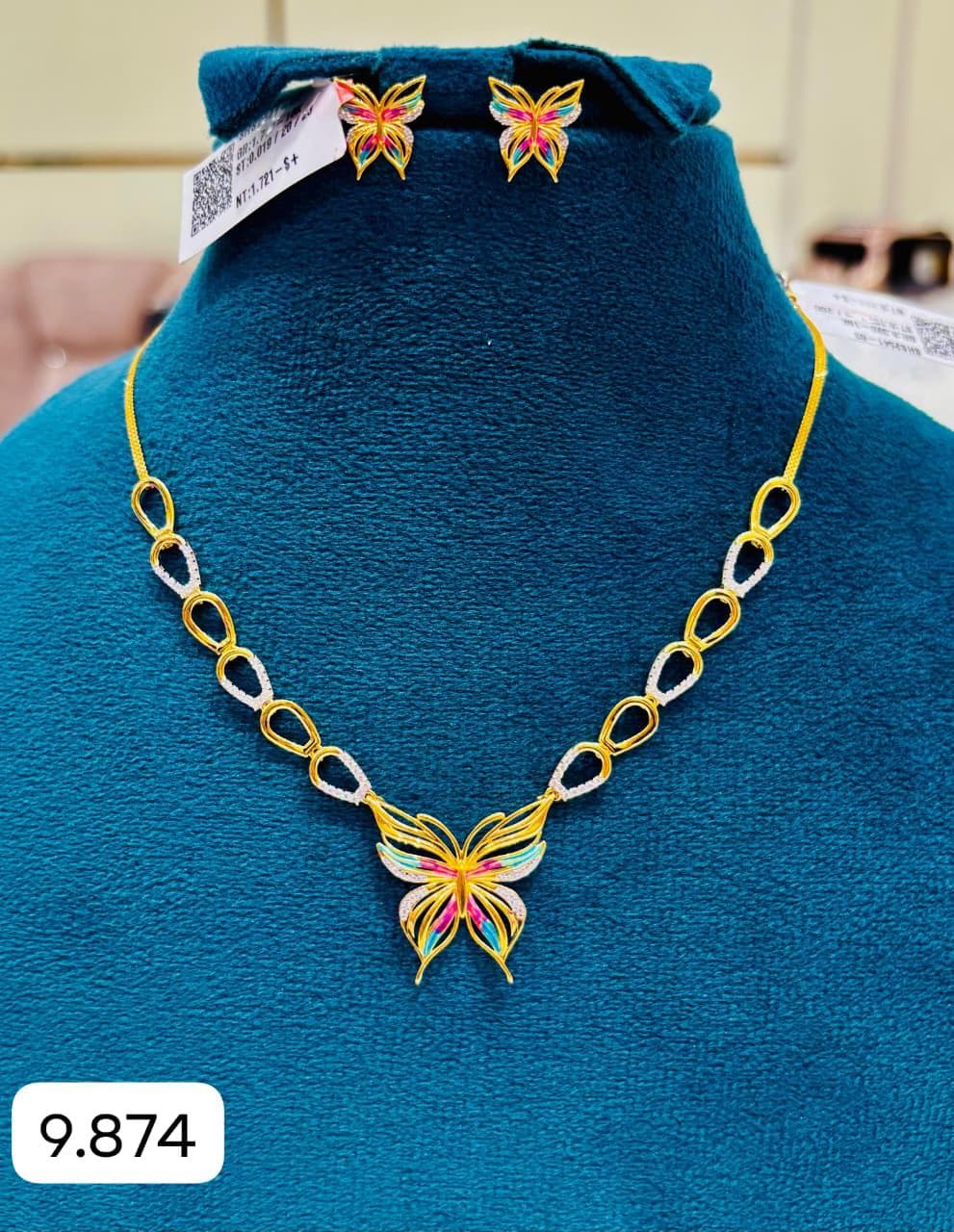 Grace Diamond Pendant Set