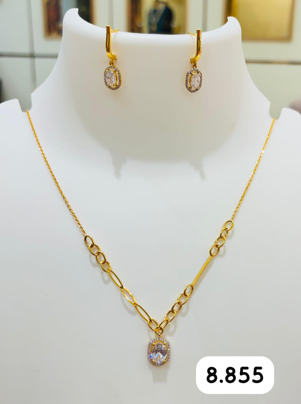Imperial Diamond Pendant Set