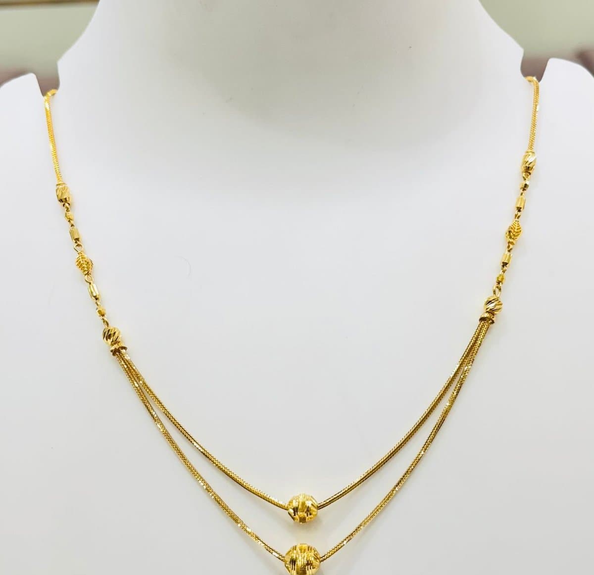 Diamond-Cut Foxtail Chain